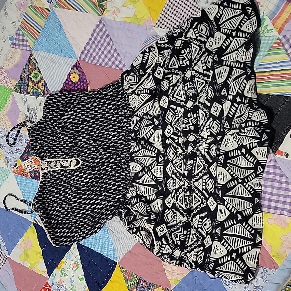BLACK AND WHITE ROMPER